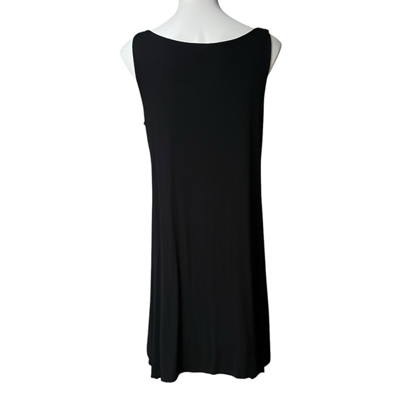 Eileen Fisher Cowl Neck Handkerchief Hem Sleeveless Jersey Dress, Petite Lg - Picture 4 of 14